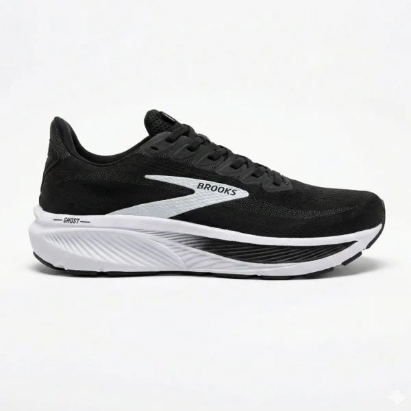 بروکس گوست 17 مشکی سفید Brooks Ghost 17 Black Grey White 110442-1D-090
