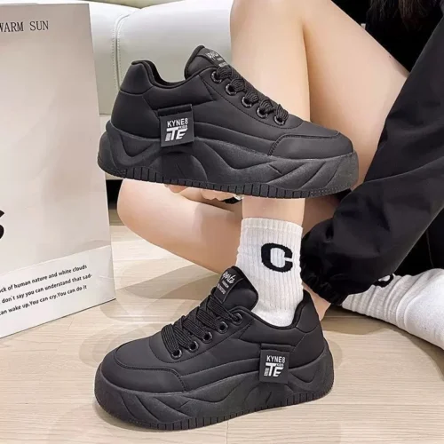 کفش کتونی راحتی لژدار زنانه مدل لاو Women’s Genuine Platform - تصویر 3