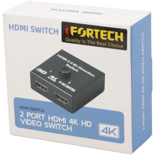 سوییچ 2 پورت HDMI آیفورتک HD201