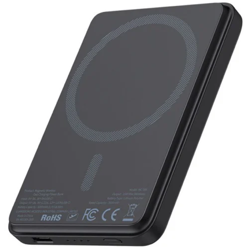 پاور بانک بی سیم فست شارژ مک دودو MC-395 PD 15W ظرفیت 5000 میلی آمپر ساعت