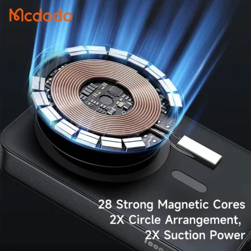 پاور بانک بی سیم فست شارژ مک دودو MC-593 PD 30W ظرفیت 10000 میلی آمپر ساعت