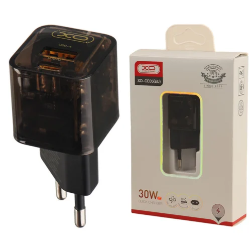 شارژر دیواری ایکس او XO-CE05 با توان 30 وات QC3.0 PD