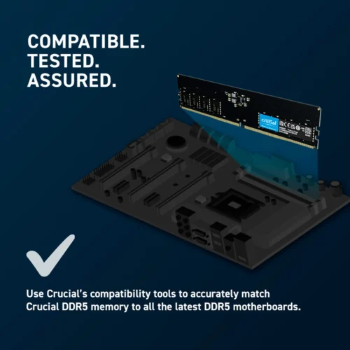رم کامپیوتر کروشیال CT32G56C46U5 DDR5 32GB Single 5600MHz CL46