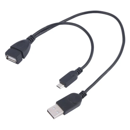 کابل افزایش طول USB/MicroUSB به USB طول 30 سانتی متر