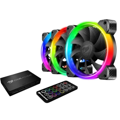 فن کیس کوگر Vortex RGB HPB 120 Cooling Kit سایز 120 میلی متری بسته 3 عددی