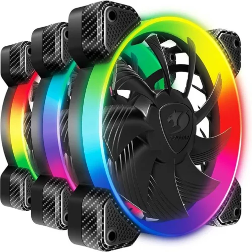 فن کیس کوگر Vortex RGB HPB 120 Cooling Kit سایز 120 میلی متری بسته 3 عددی