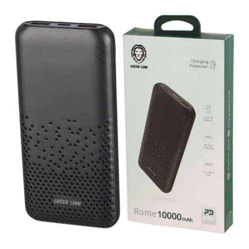 پاور بانک فست شارژ گرین لاین Rome PD 20W ظرفیت 10000 میلی آمپر ساعت