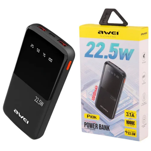 پاور بانک فست شارژ اوی P10K 22.5W ظرفیت 10000 میلی آمپر ساعت
