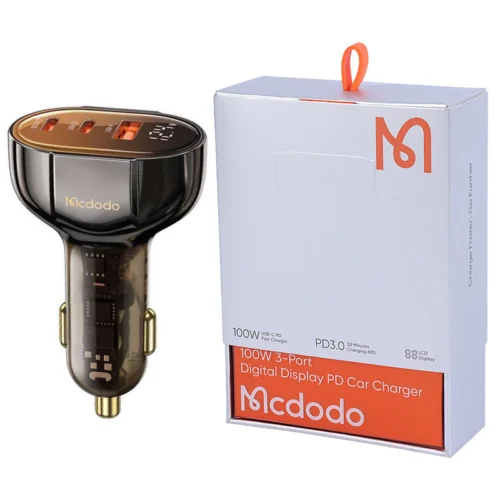 شارژر فندکی فست شارژ Mcdodo CC-2310 5A QC3.0 PD3.0 100W