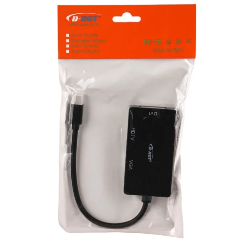 تبدیل Mini Display به HDMI/DVI/VGA دی نت D-Net