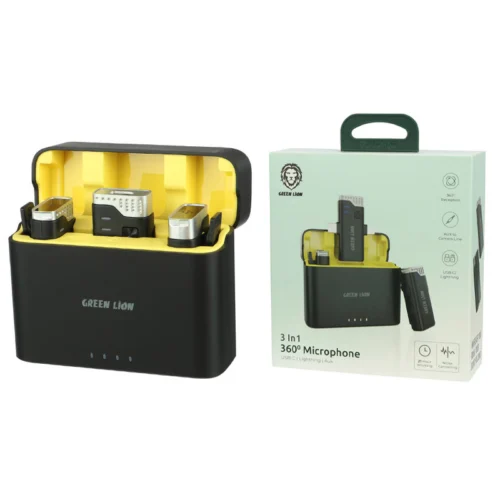 میکروفون یقه ای بی سیم Green Lion GN3IN1MIC360D