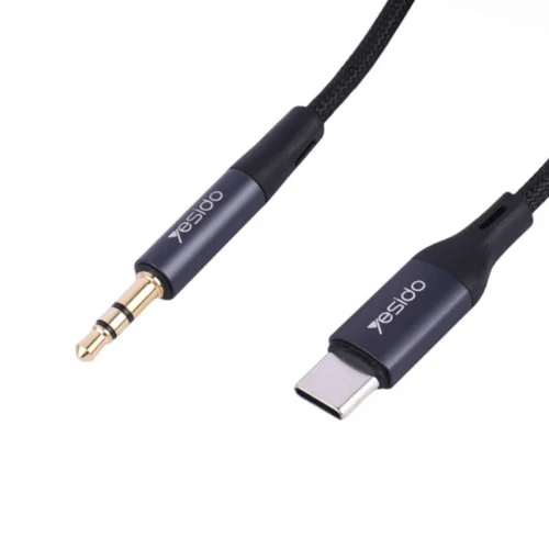 کابل تبدیل Type-C به AUX یسیدو YAU36 طول 1 متر