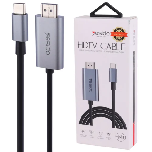 کابل تبدیل Type-C به HDMI یسیدو HM10 طول 2 متر