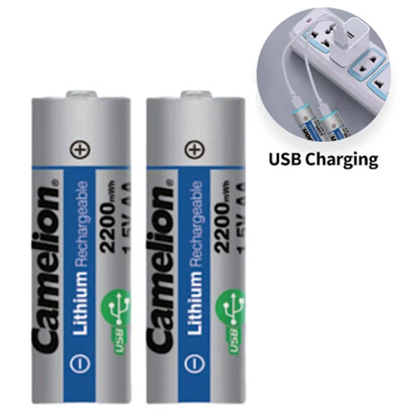 باتری دوتایی قلمی شارژی Camelion UB-AA2200-PBH2 AA 2200mAh