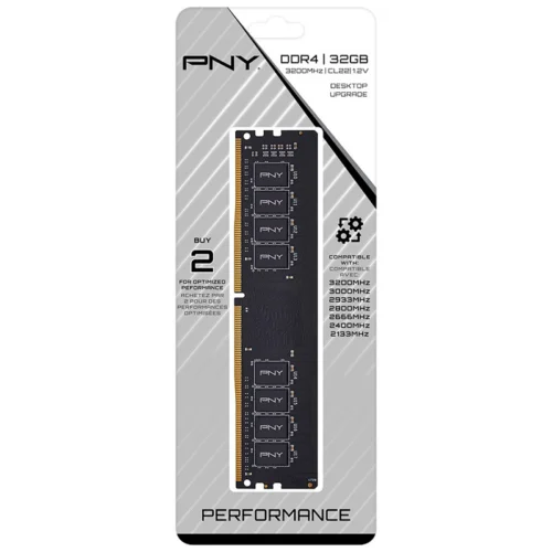 رم کامپیوتر پی ان وای Performance DDR4 16GB Single 3200MHz CL22