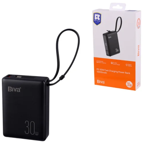 پاور بانک فست شارژ بیوا BP-024 PD 30W ظرفیت 10000 میلی آمپر ساعت