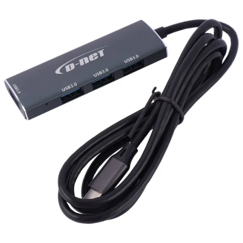 هاب 4 پورت Type-C دی نت DT-430 1.2m
