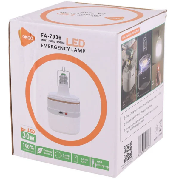 لامپ شارژی 30 وات اوکی گو FA-7936
