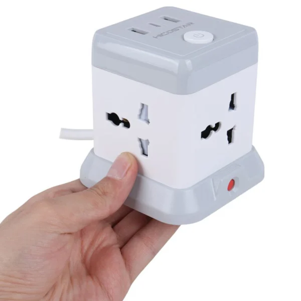 چند راهی 4 خانه هایکو استار HS-PS321 با کابل 2 متری + شارژر USB و Type-C - تصویر 7