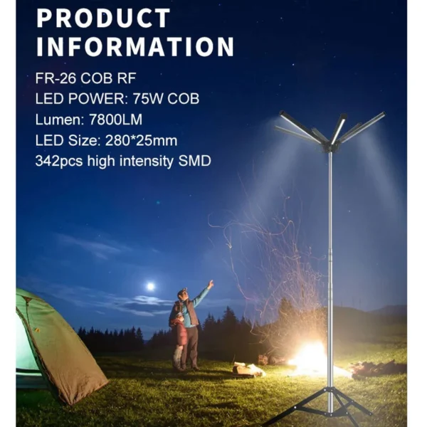 چراغ کمپینگ کانپکس FR-26 COB RF