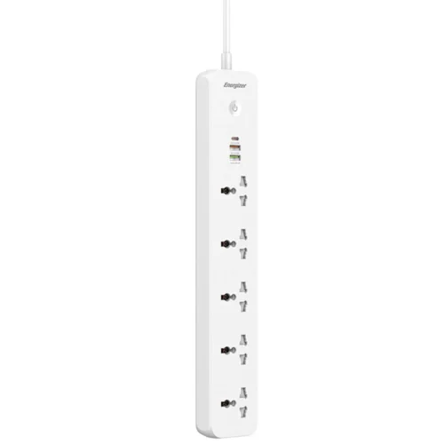 چند راهی 5 خانه انرجایزر EPB2504EU با کابل 2 متری + شارژر USB و Type-C