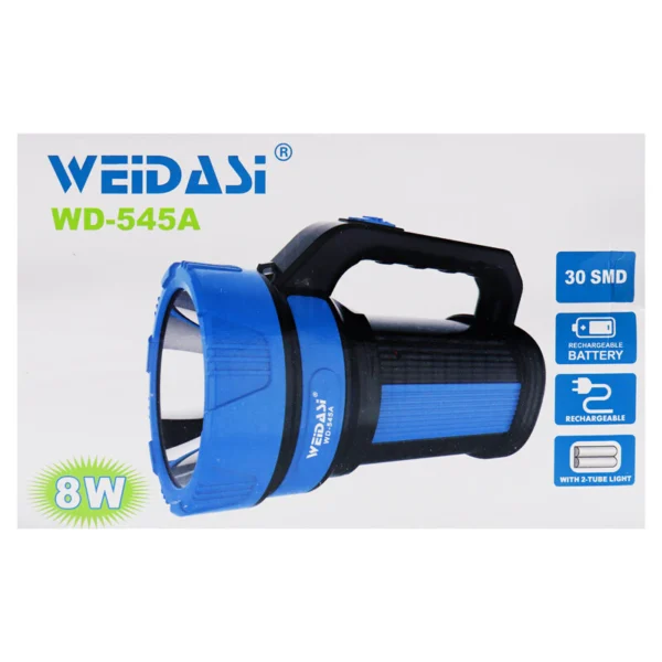 چراغ قوه شارژی ویداسی WEIDASI WD-545A پک ضعیف