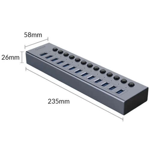 هاب 13 پورت USB3.0 اوریکو BT2U3-13AB