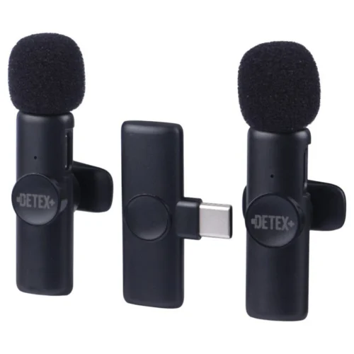 میکروفون یقه ای بی سیم دوتایی دیتکس پلاس DMW34-MIC Type-C
