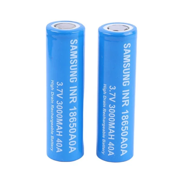 باتری لیتیومی شارژی Samsung 18650 3000mAh بسته 2 عددی