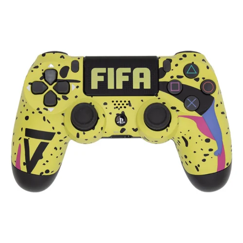 دسته بازی بی سیم SONY PlayStation 4 DualShock 4 High Copy طرح FIFA کد 5