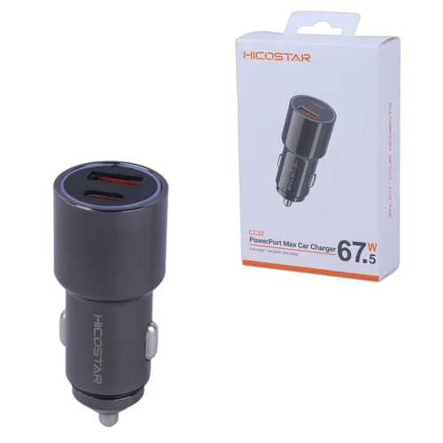 شارژر فندکی 67.5 وات هایکو استار CC32