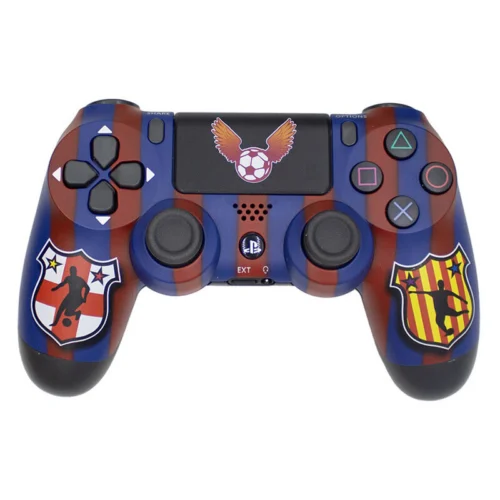 دسته بازی بی سیم SONY PlayStation 4 DualShock 4 High Copy طرح Barcelona کد 2