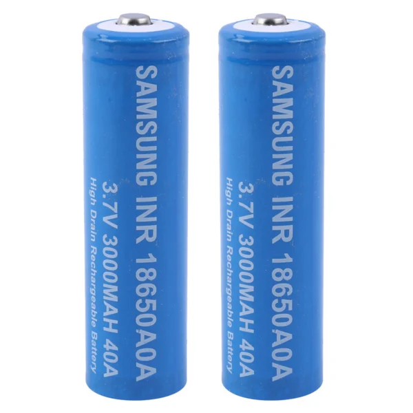 باتری لیتیومی شارژی Samsung 18650 3000mAh بسته 2 عددی کد 1