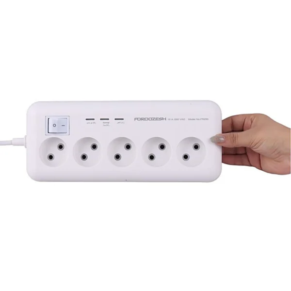 محافظ برق صوتی تصویری 5 خانه فروزش FR250 با کابل 2.8 متری - تصویر 4