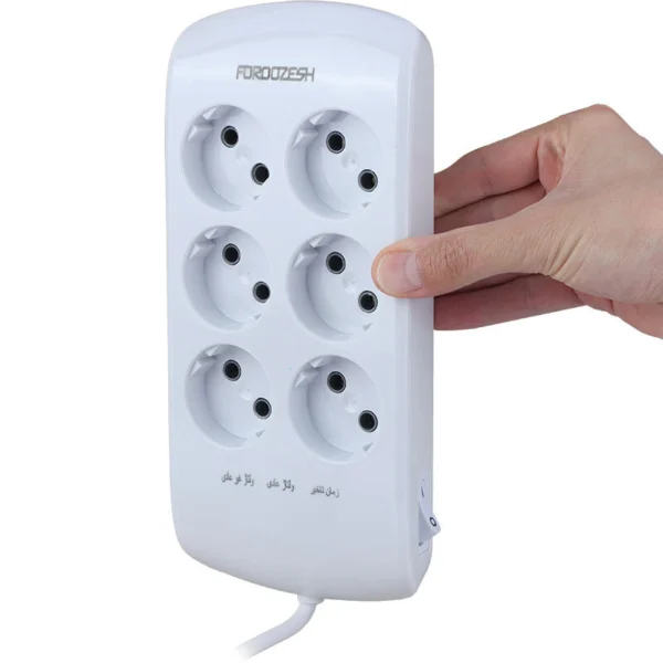 محافظ برق کامپیوتر و صوتی تصویری 6 خانه فروزش Lotus LT600 با کابل 1.8 متری - تصویر 5
