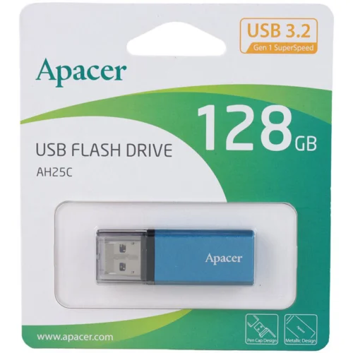 فلش مموری اپیسر Apacer AH25C USB3.2 ظرفیت 128 گیگابایت