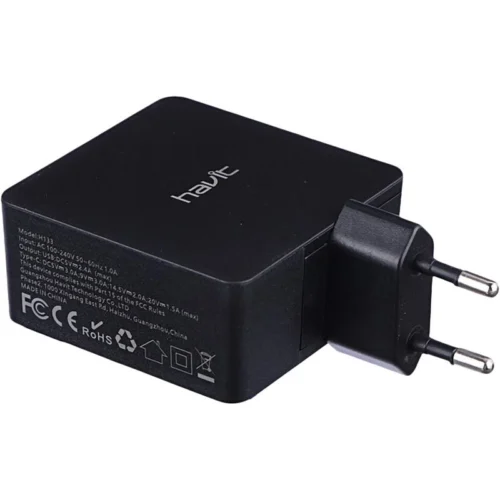 شارژر دیواری 30 وات هویت H133 PD3.0 2.4A