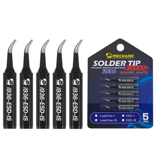 نوک هویه سر کج مکانیک i936 ESD-IS بسته 5 عددی