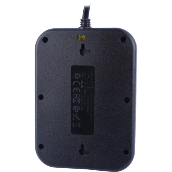 چند راهی 4 خانه ارلدام ES-SC30 با کابل 1.85 متری + شارژر USB و Type-C
