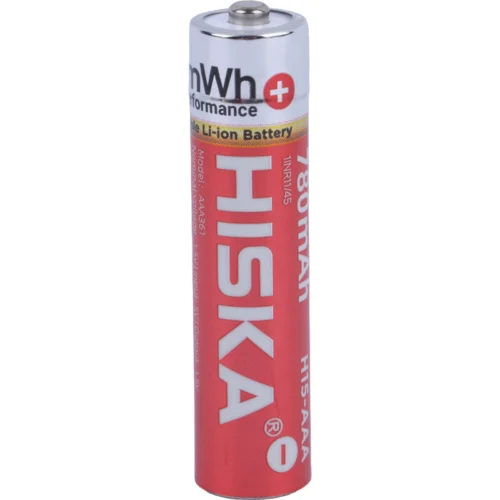 باتری دوتایی نیم قلمی شارژی هیسکا Hiska H15-AAA2 AAA 780mAh