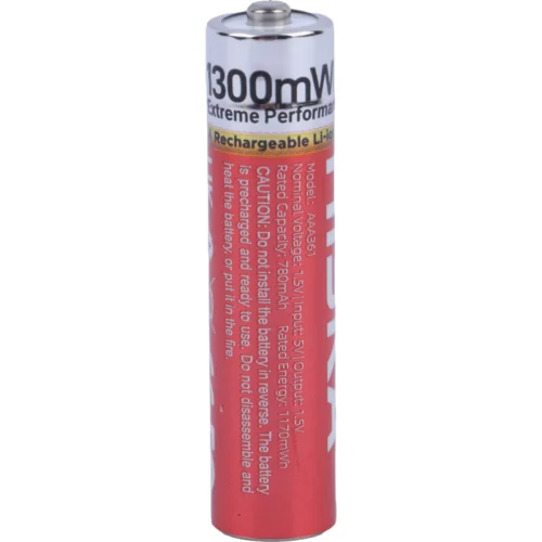 باتری دوتایی نیم قلمی شارژی هیسکا Hiska H15-AAA2 AAA 780mAh