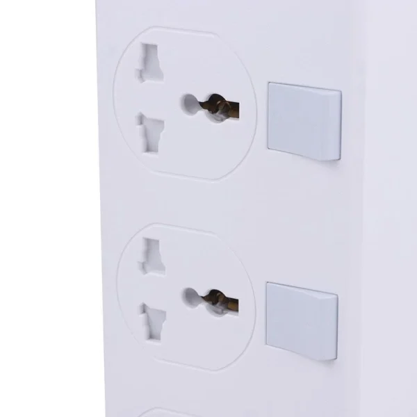 چند راهی 4 خانه ارت دار الدینیو SC4408C با کابل 2 متری + شارژر USB و Type-C - تصویر 9