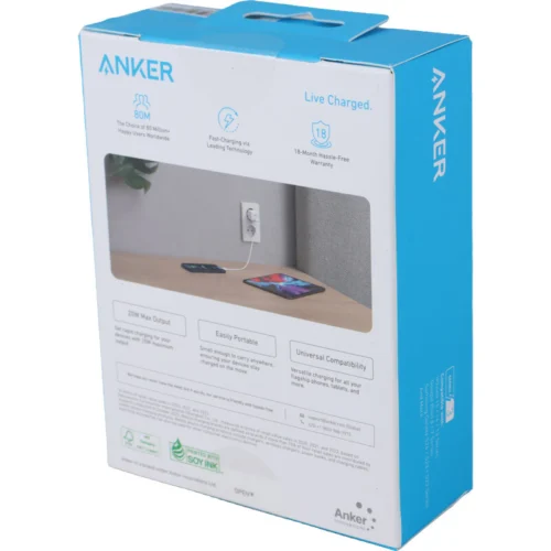 شارژر دیواری 20 وات انکر PowerPort III A2149 EU PD 3A
