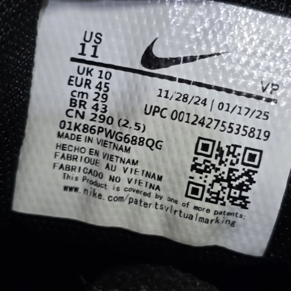 کتونی نایک ایرمکس ساخت ویتنام سایز ۳۸ الی ۴۵ Nike air max