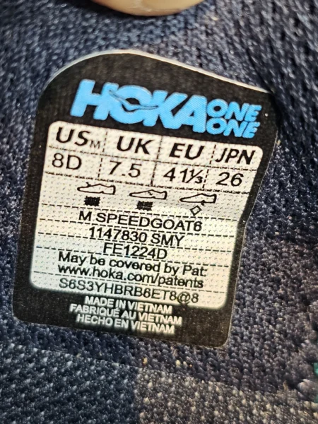 کتونی تریل هوکا اسپیدگوت 6 مسترکوالیتی سایز ۴۰ الی ۴۵ ساخت ویتنام HOKA Speedgoat 6 - تصویر 2