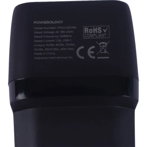 شارژر دیواری 45 وات پاورولوژی QX PWCUQC056 GaN PD 3A