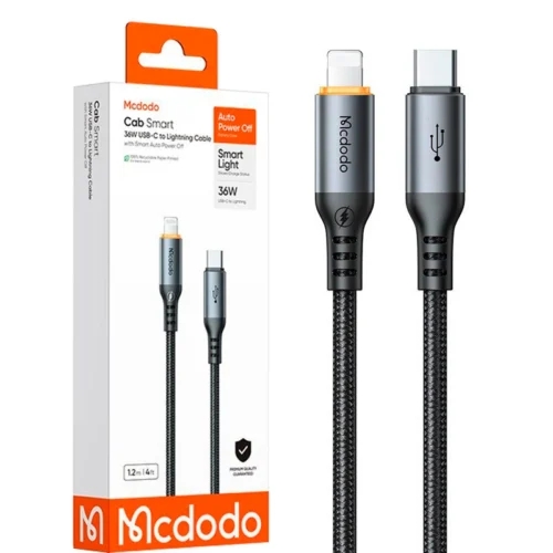 کابل تایپ سی به لایتنینگ فست شارژ 36 وات مک دودو CA-087 طول 1.2 متر