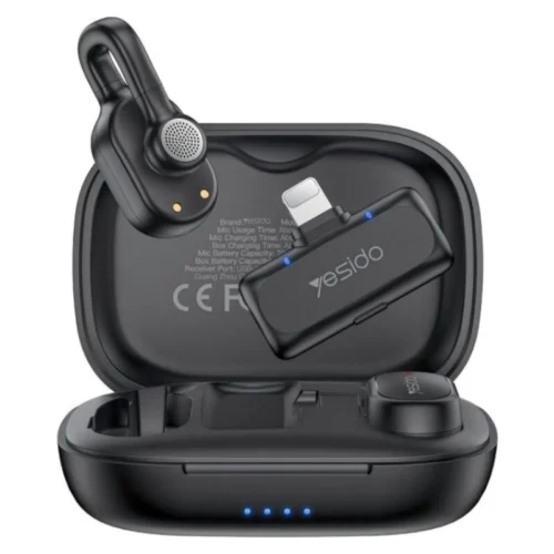 میکروفون یقه ای بی سیم دوتایی یسیدو KR24 Lightning
