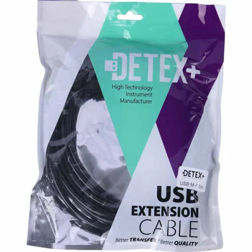 کابل افزایش طول USB دیتکس پلاس +Detex طول 5 متر