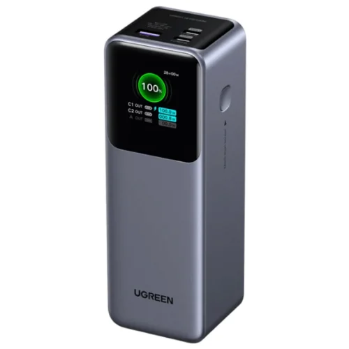 پاور بانک فست شارژ یوگرین Nexode PB722-35525B QC4.0 PD3.0 200W ظرفیت 25000 میلی آمپر ساعت